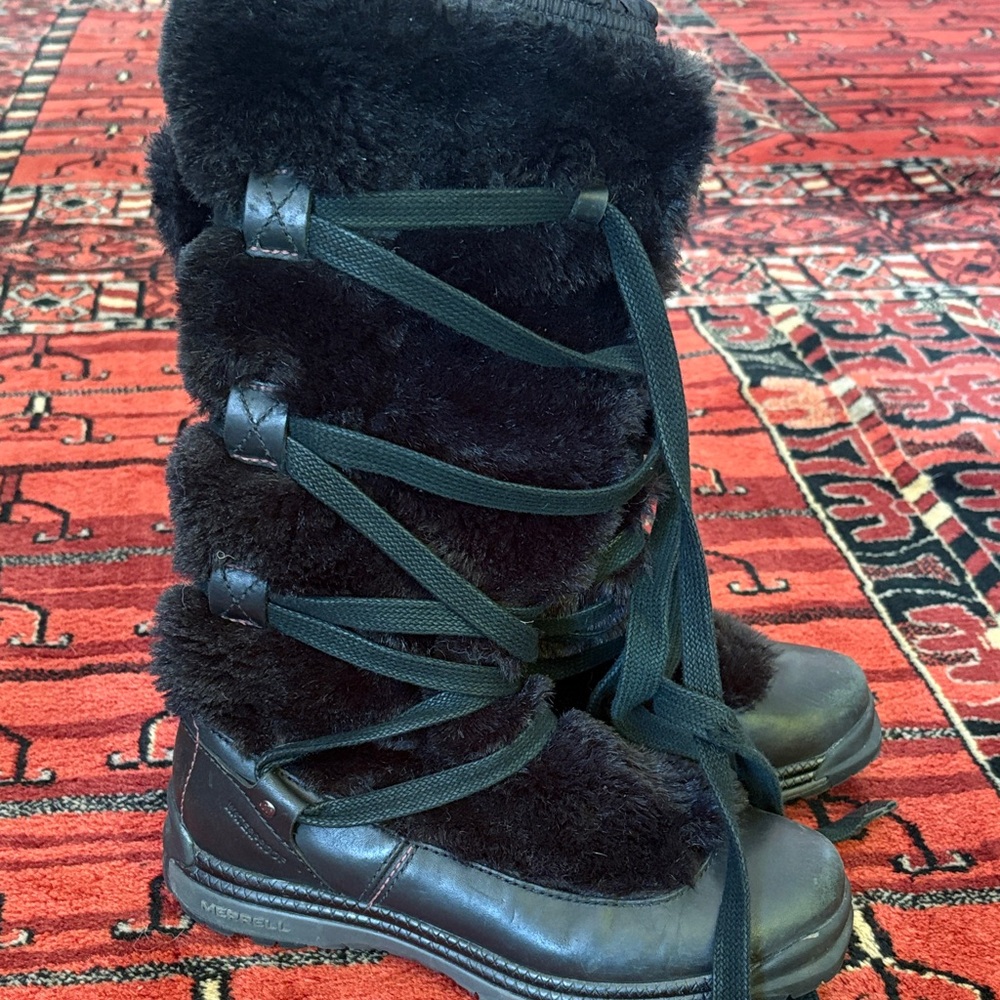 Merrell Performance Black Winter Boots